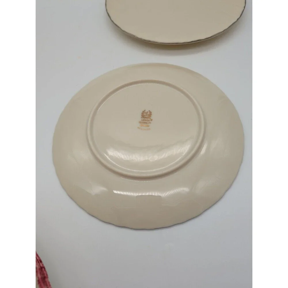 2 LENOX WEATHERLY Salad PLATES  6 3/8